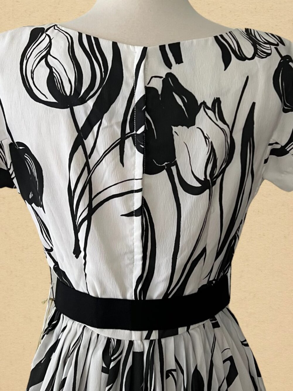Deadstock Vintage 60s Floral Dress Size XS - Picture 6 of 9